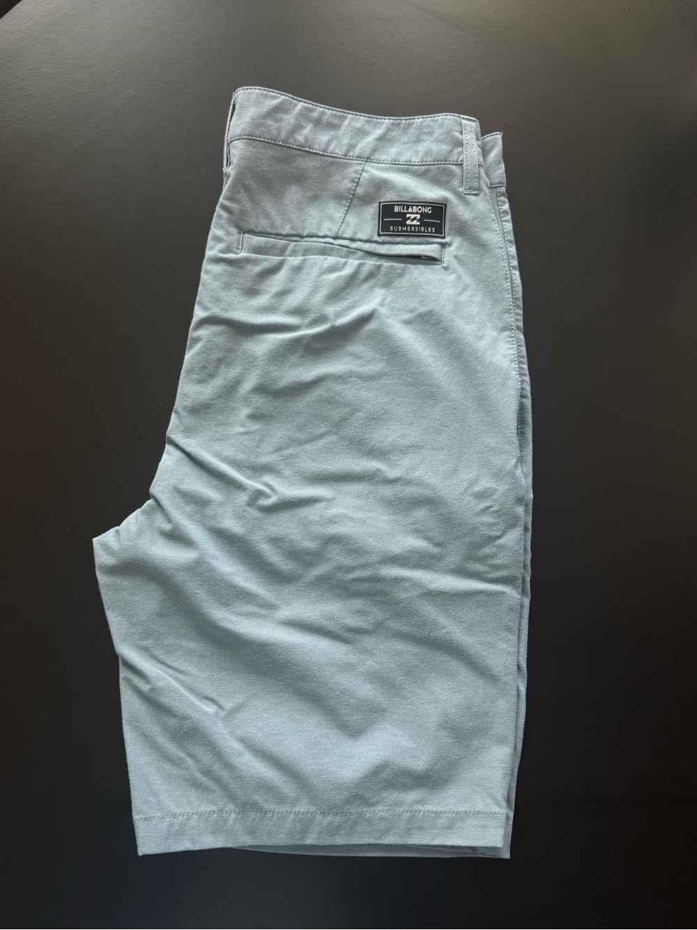 Billabong Men's Pale Blue Stretch Flat Front Shorts